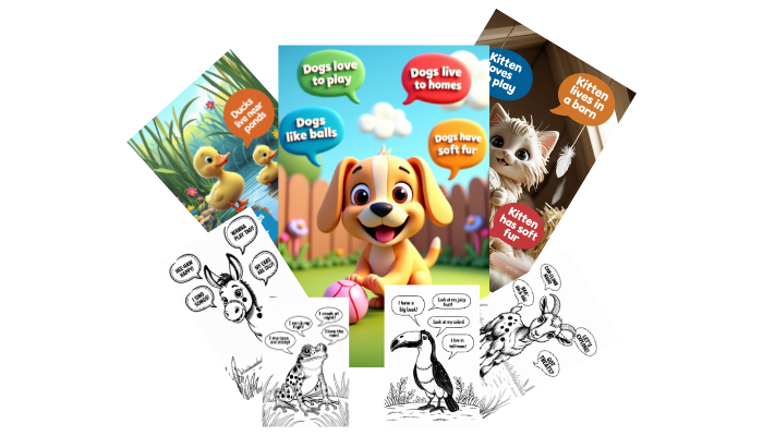 Template prompt for creating posters and coloring pages